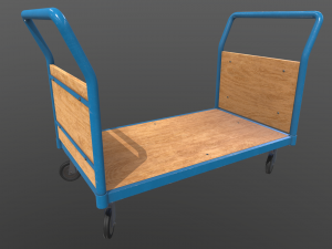 platform trolley Model 3D