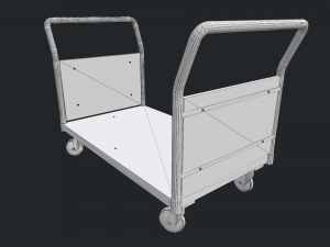 platform trolley Model 3D