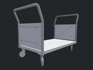 platform trolley Model 3D