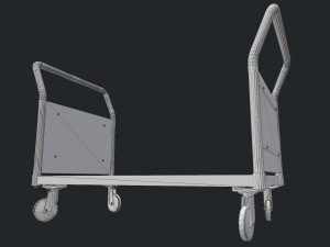 platform trolley Model 3D