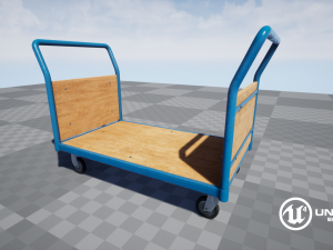 platform trolley Model 3D