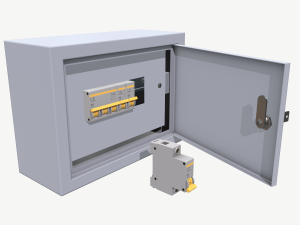 electrical fuse box 3D Model