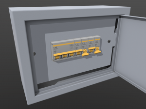 electrical fuse box 3D Model