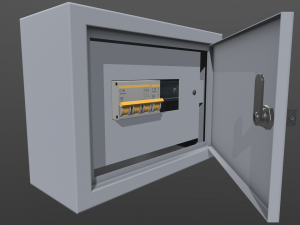 electrical fuse box 3D Model