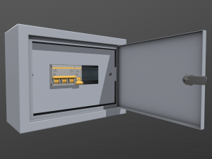 electrical fuse box 3D Model