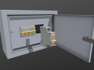 electrical fuse box 3D Model