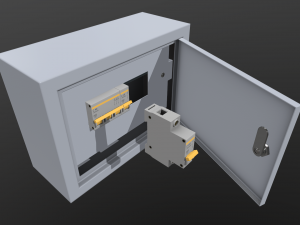 electrical fuse box 3D Model