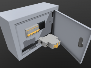 electrical fuse box 3D Model