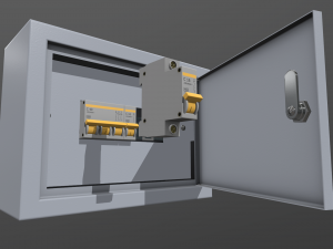 electrical fuse box 3D Model