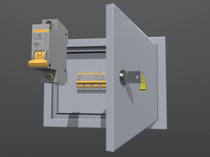 electrical fuse box 3D Model