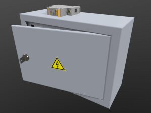 electrical fuse box 3D Model