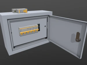 electrical fuse box 3D Model