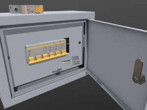 electrical fuse box 3D Model