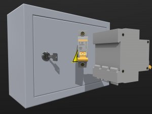 electrical fuse box 3D Model