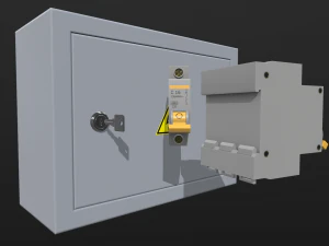electrical fuse box 3D Model