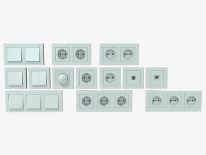 elektrische schakelaars en stopcontacten 3D Model
