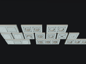 electrical switches and outlets 3D-Modell