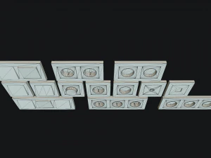 electrical switches and outlets 3D Model