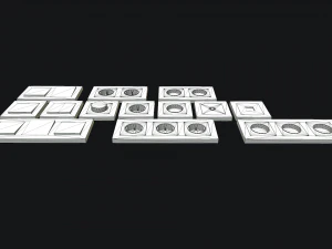 electrical switches and outlets 3D Model