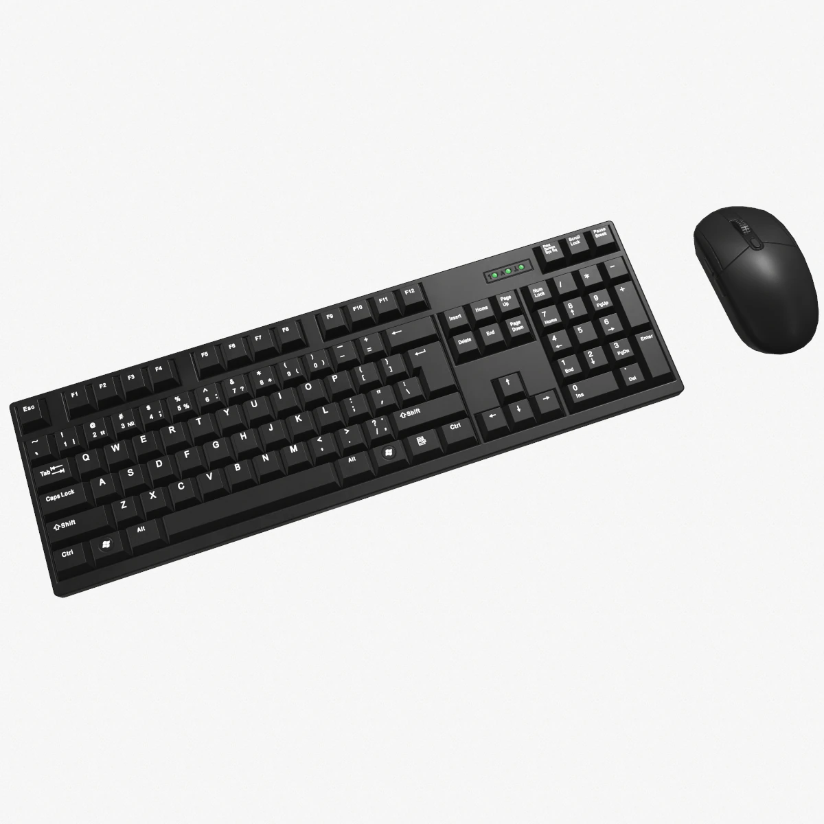 computer mouse and keyboard 3D Model .c4d .max .obj .3ds .fbx .stl .blend 