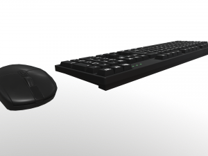 computer mouse and keyboard 3D Model