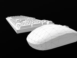 computer mouse and keyboard 3D Model