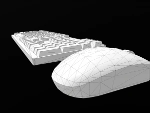 computer mouse and keyboard 3D Model