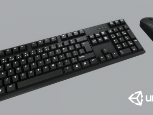computer mouse and keyboard 3D Model