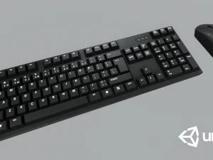 computer mouse and keyboard 3D Model