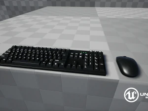 computer mouse and keyboard 3D Model