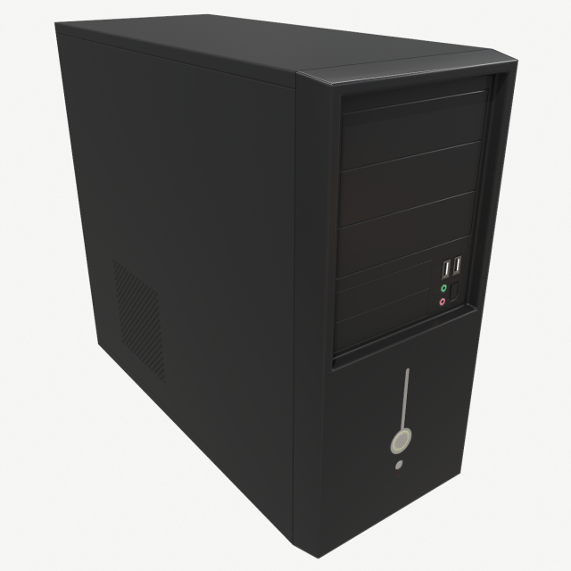computer tower 3D Модель .c4d .max .obj .3ds .fbx .stl .blend 