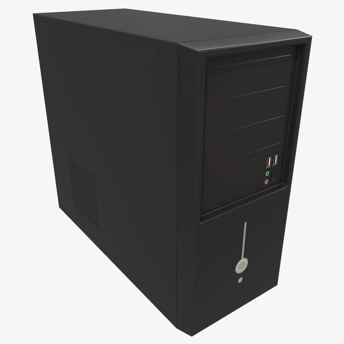 computer tower 3D Model .c4d .max .obj .3ds .fbx .stl .blend 