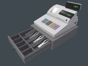 cash register 3D 모델