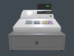 cash register 3D 모델