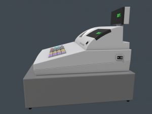 cash register 3D 모델
