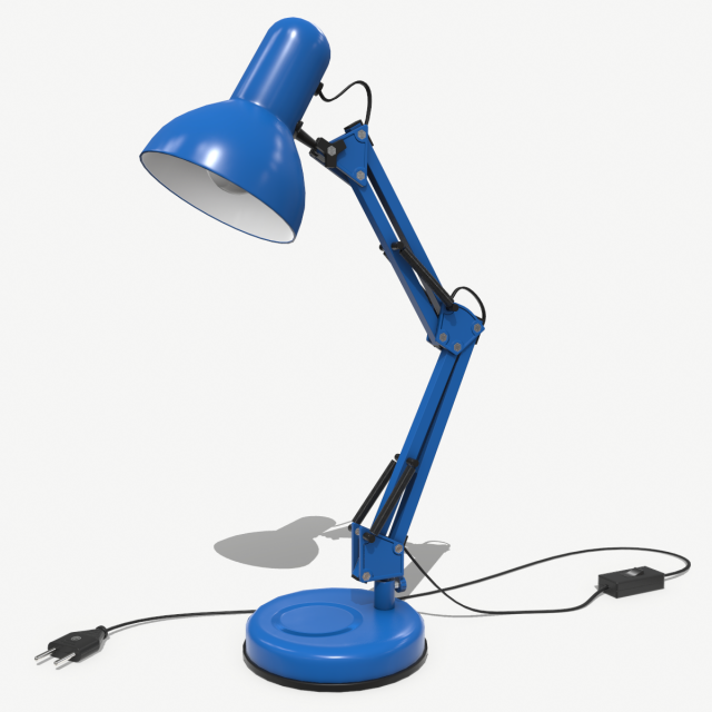 desk lamp Modelo 3D .c4d .max .obj .3ds .fbx .stl .blend 