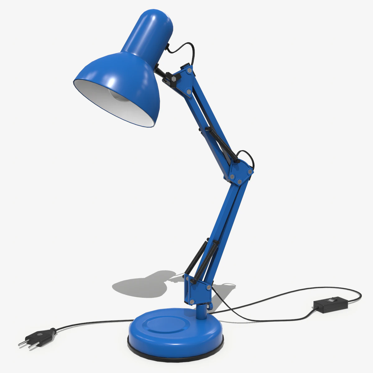 desk lamp 3D Model .c4d .max .obj .3ds .fbx .stl .blend 