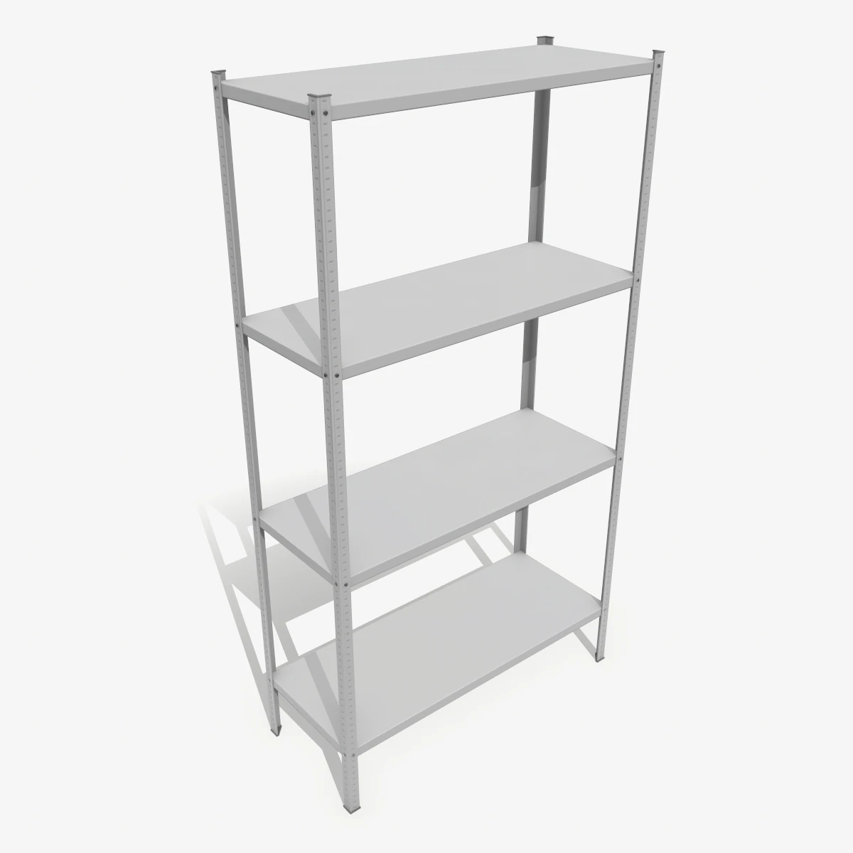 metal rack 3D Model .c4d .max .obj .3ds .fbx .stl .blend 