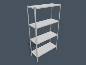 metal rack Modelo 3D