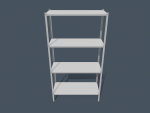 metal rack Modelo 3D