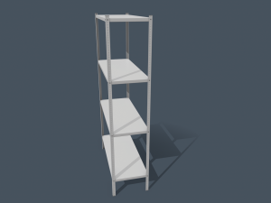 metal rack Modelo 3D