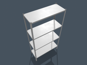 metal rack Modelo 3D