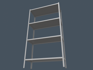 metal rack Modelo 3D