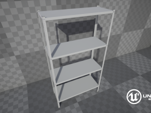 metal rack Modelo 3D