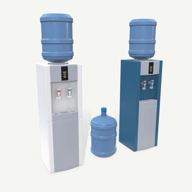 water cooler 3D Model .c4d .max .obj .3ds .fbx .stl .blend 