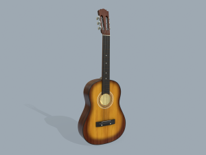 acoustic guitar Modello 3D