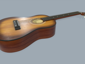acoustic guitar Modello 3D