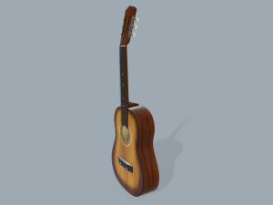 acoustic guitar Modello 3D