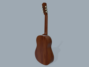 acoustic guitar Modello 3D