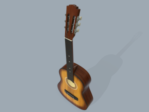 acoustic guitar Modello 3D
